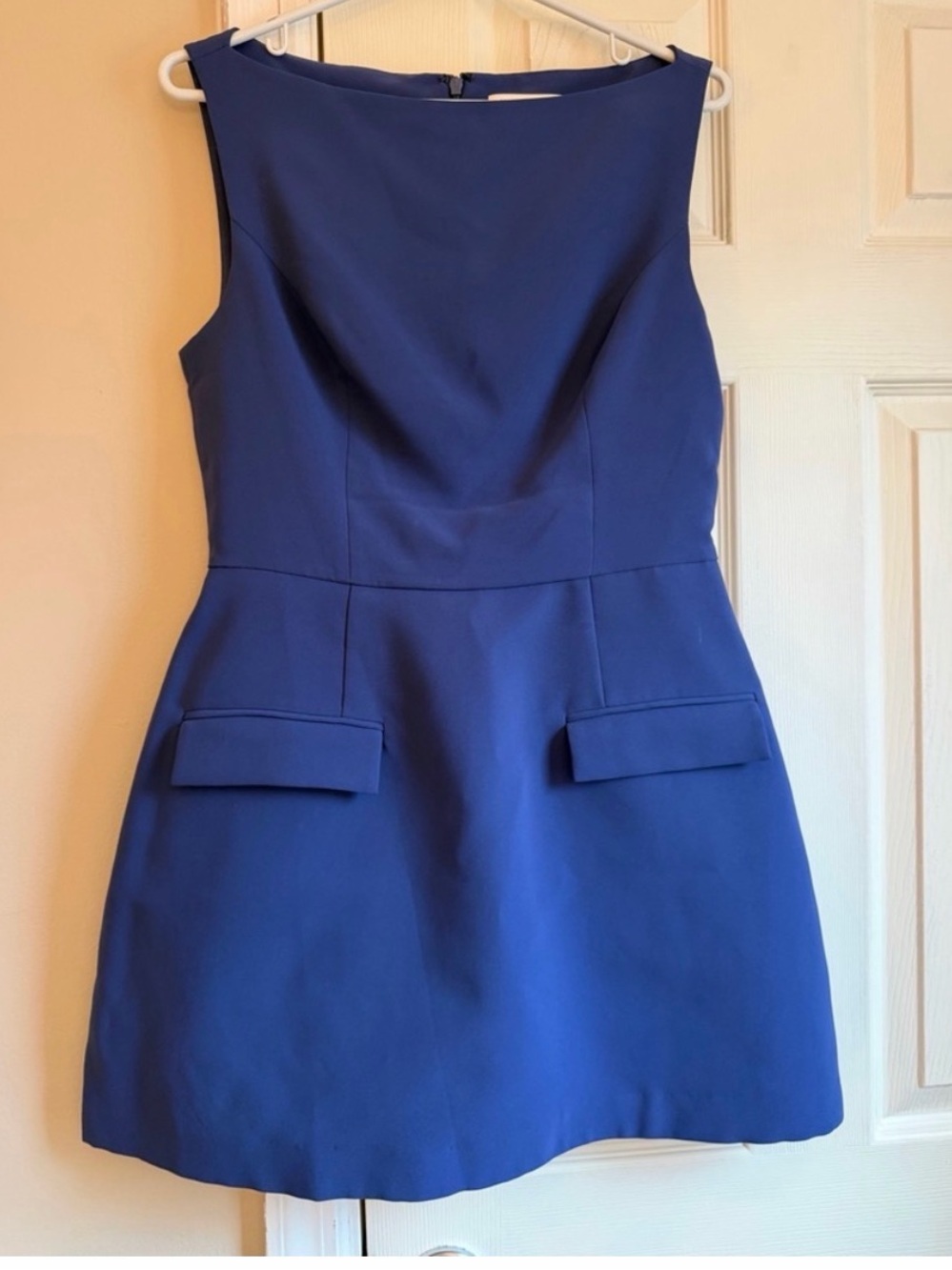 Amanda Uprichard Cobalt Blue Sleeveless Mini Dress